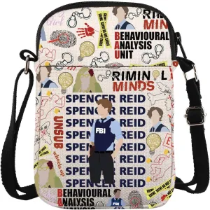 Criminal TV Show Merchandise Crossbody Bag Criminal TV Series Gift FBI Quote Gift True Crime Fans Gift Spencer Reid Lover Bag