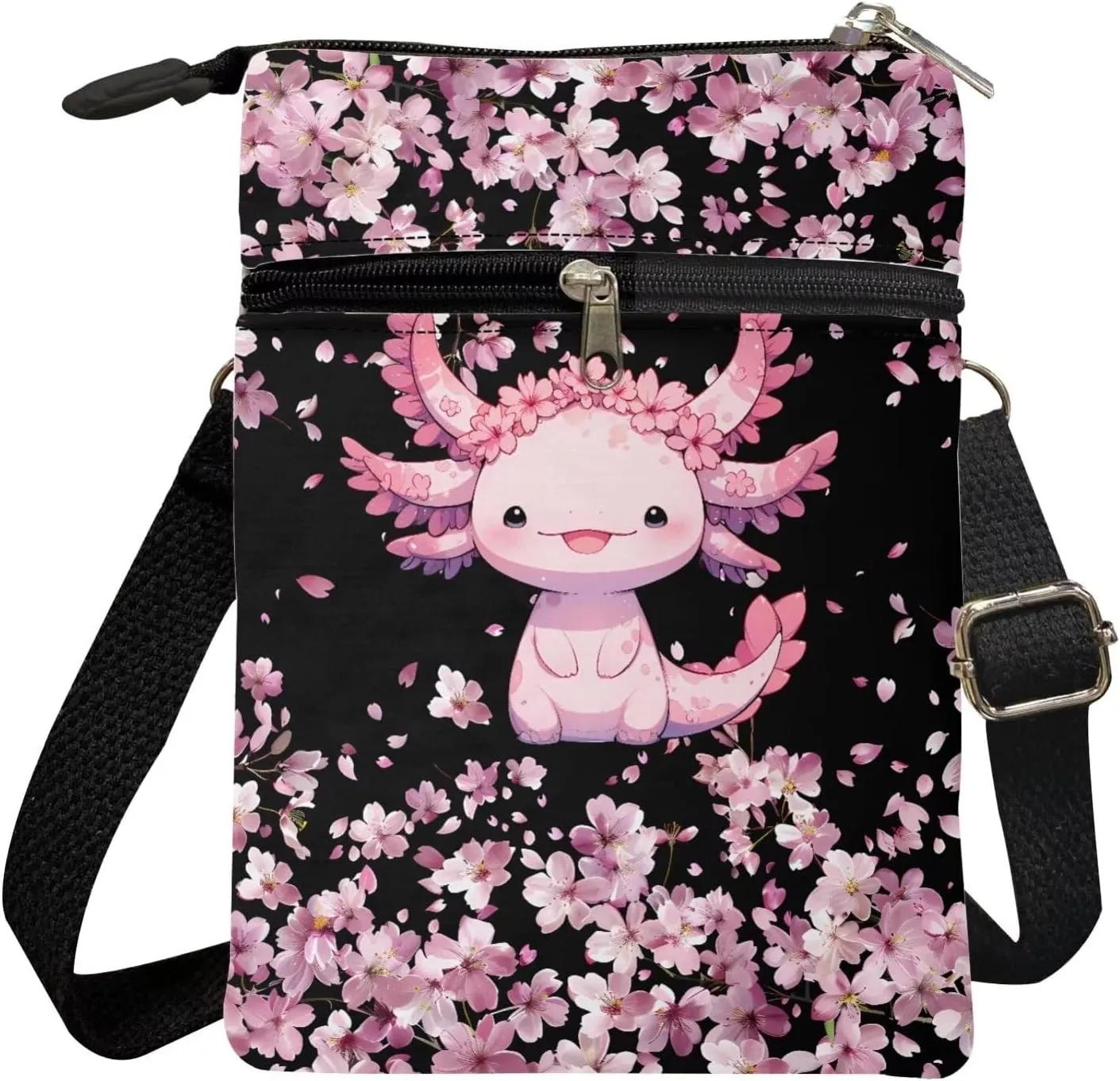 Crossbody Messenger Bag for Women Small Sling Bag Canvas Shoulder Bag Wallet Purse
