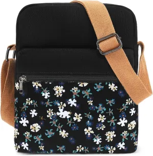 Cute Crossbody Bag and Purse Casual Canvas Shoulder Bag for Women