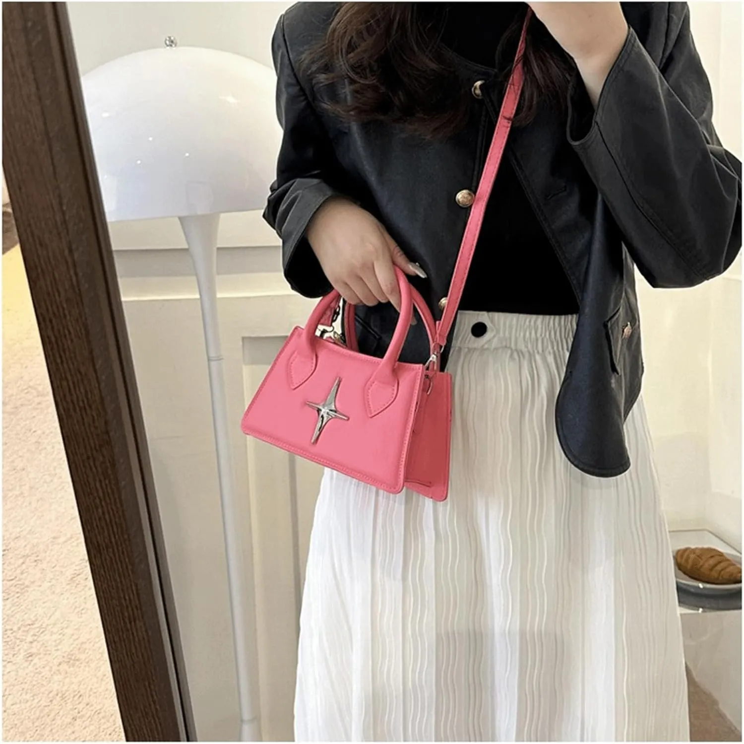 Cute Purse Small Futuristic Bag Gothic Y2k Mini Purses Minimalist Punk Classic Vintage Handbag