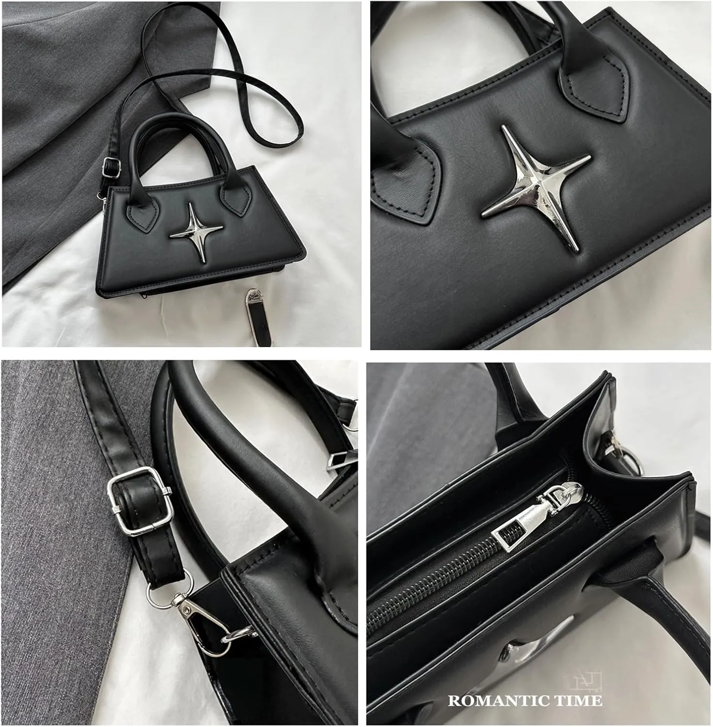 Cute Purse Small Futuristic Bag Gothic Y2k Mini Purses Minimalist Punk Classic Vintage Handbag