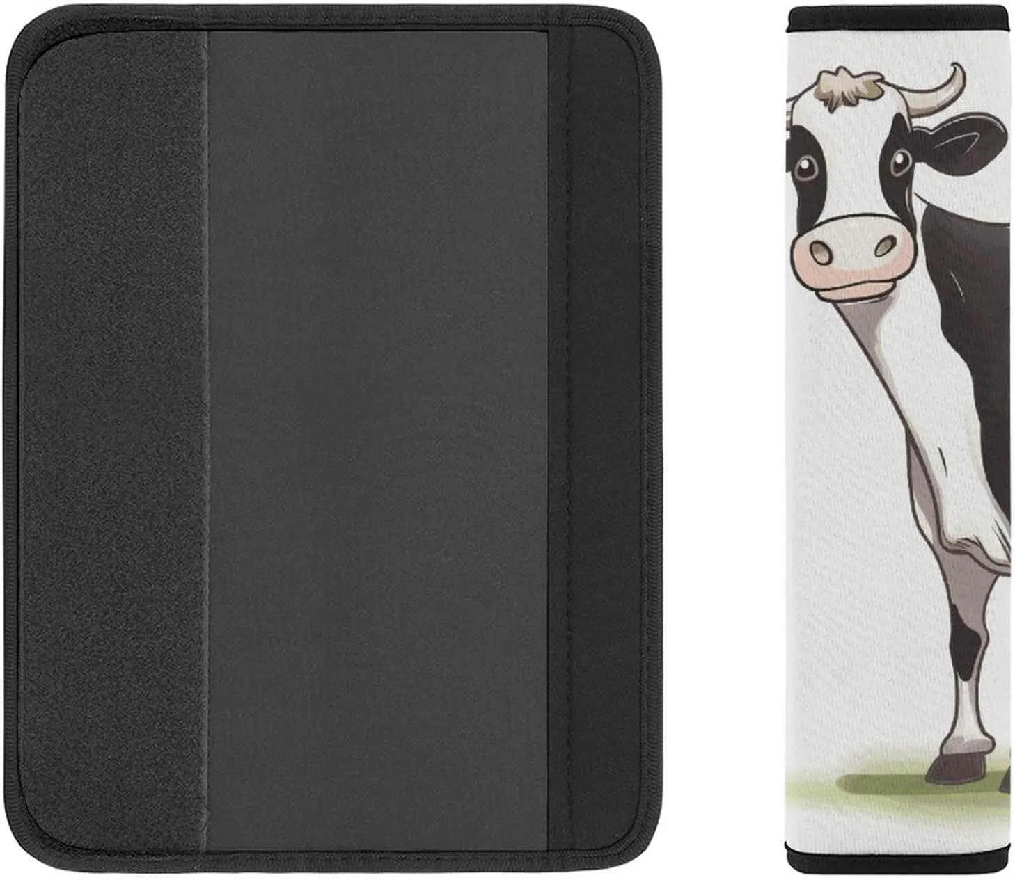 Dairy Cow Auto Seat Belt Cover 2PCS Universal Car Seat Belt Shoulder Protector Pad, Protect Your Shoulders and Neck for Car Seat Belt, Shoulder Bag, Backpack