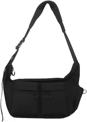 Dallaswind Large Capacity Messenger Canvas Bag, Dallaswind Large Crossbody Bag Shoulder Purse, Pockets Water, Unisex