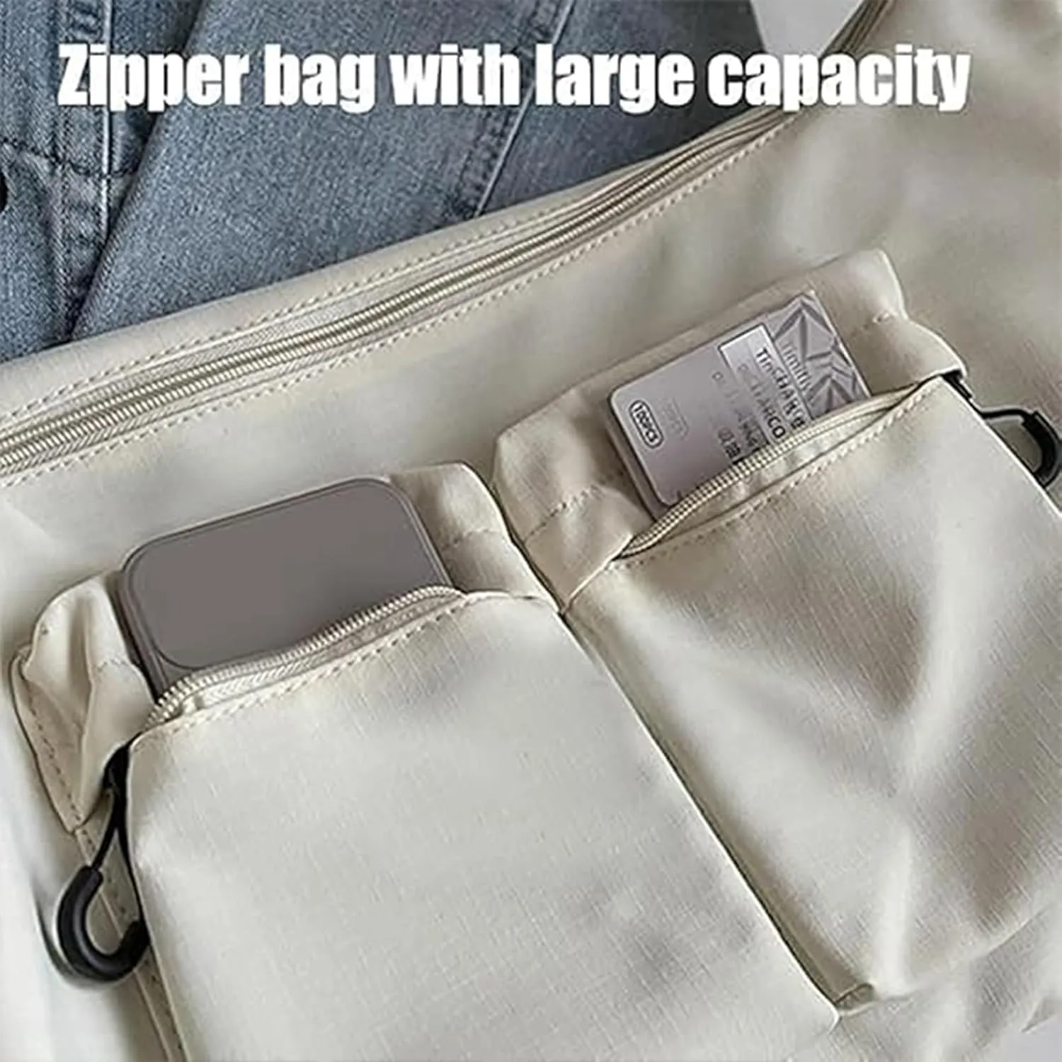 Dallaswind Large Capacity Messenger Canvas Bag, Large Capacity, Multi-Pocket, Waterproof Messenger Bag
