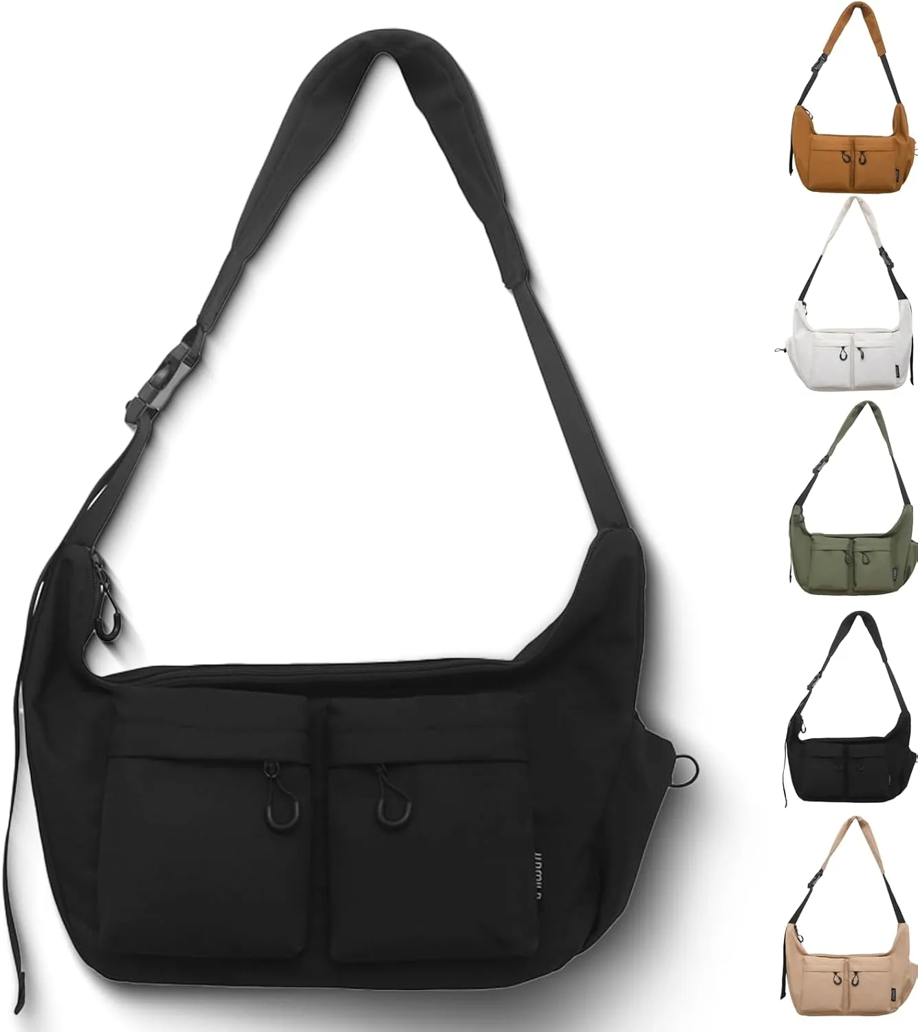 Dallaswind Large Capacity Messenger Canvas Bag, Large Capacity, Multi-Pocket, Waterproof Messenger Bag