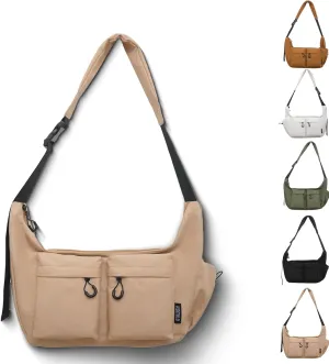 Dallaswind Large Capacity Messenger Canvas Bag, Large Capacity, Multi-Pocket, Waterproof Messenger Bag