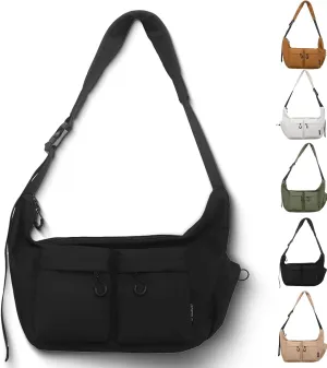 Dallaswind Large Capacity Messenger Canvas Bag, Large Capacity, Multi-Pocket, Waterproof Messenger Bag