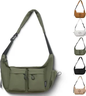 Dallaswind Large Capacity Messenger Canvas Bag, Large Capacity, Multi-Pocket, Waterproof Messenger Bag