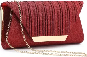 Dasein Women Evening Bags Wedding Purses Handbags Party Clutches Cocktail Prom Formal Clutch with Glitter Rhinestones