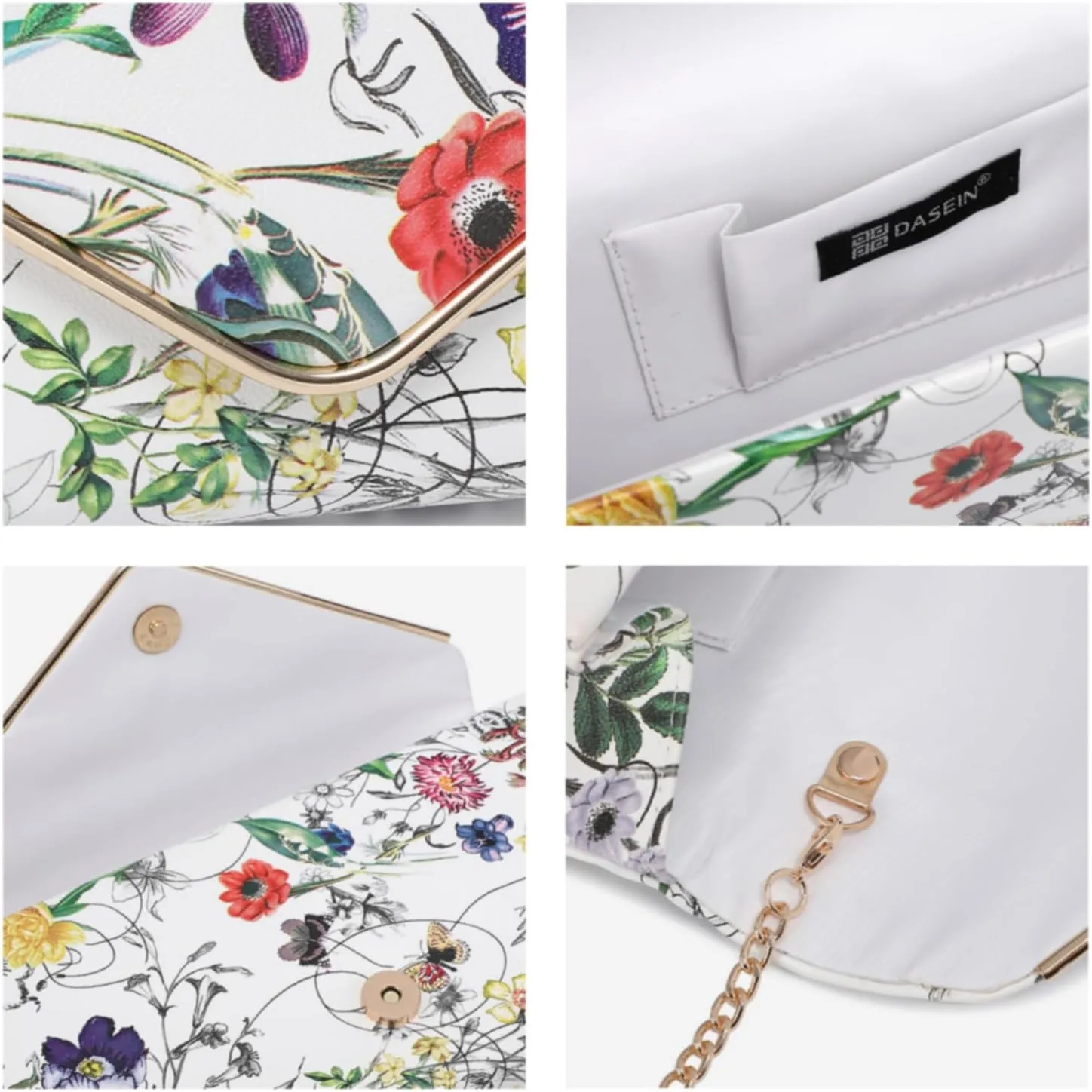 Dasein Women Faux Suede Evening Clutch Bags Formal Party Clutches Wedding Purses Cocktail Prom Clutches