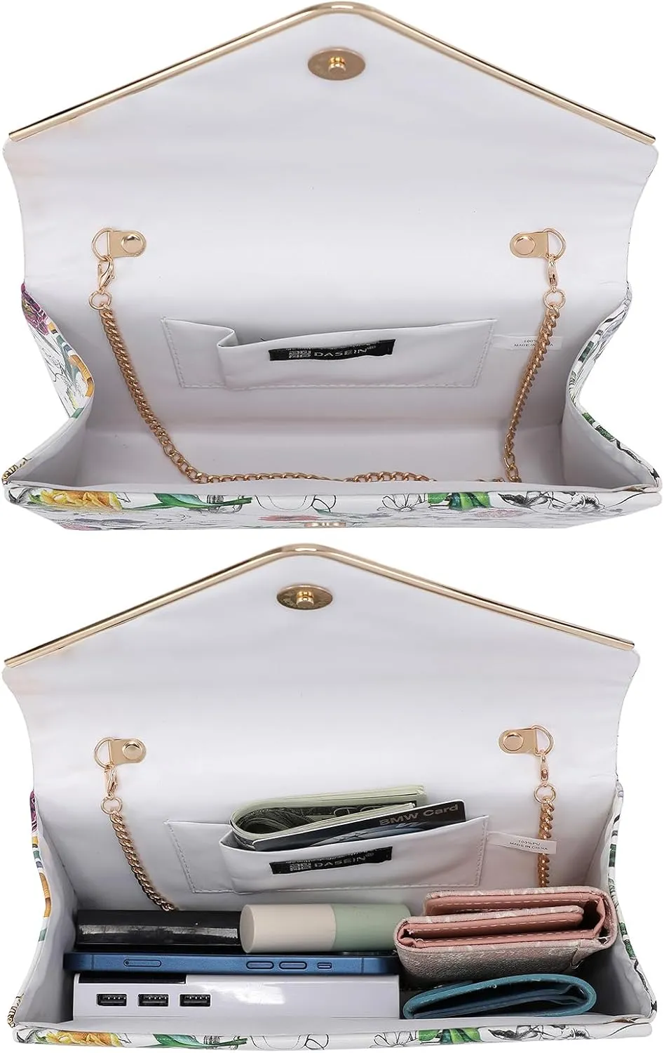 Dasein Women Faux Suede Evening Clutch Bags Formal Party Clutches Wedding Purses Cocktail Prom Clutches