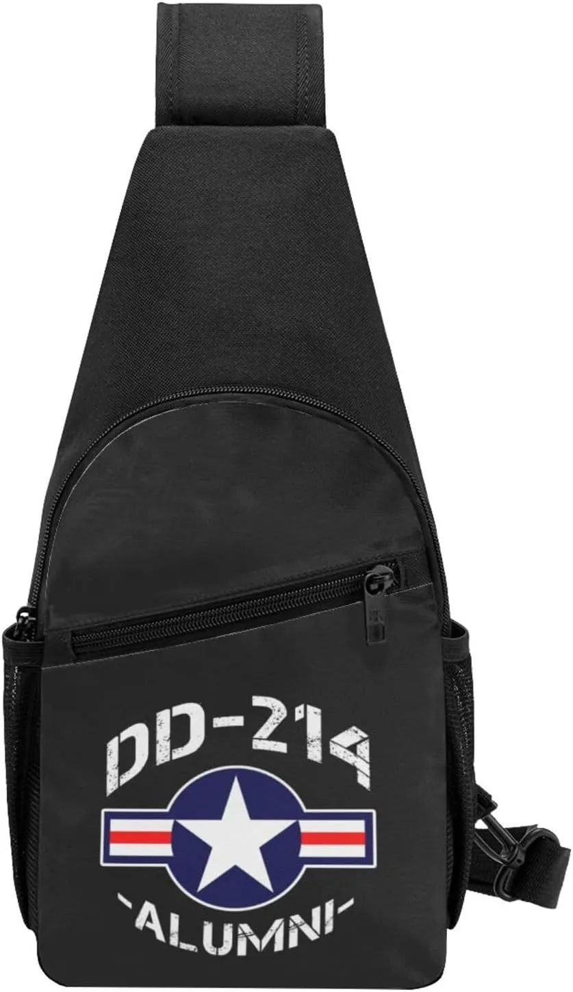 Dd-214 Alumni Air Force Adjustable Fanny Pack Waist Bag For Travel Sports