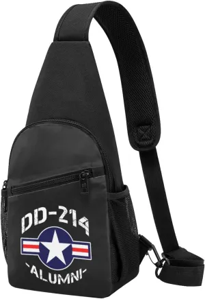 Dd-214 Alumni Air Force Adjustable Fanny Pack Waist Bag For Travel Sports
