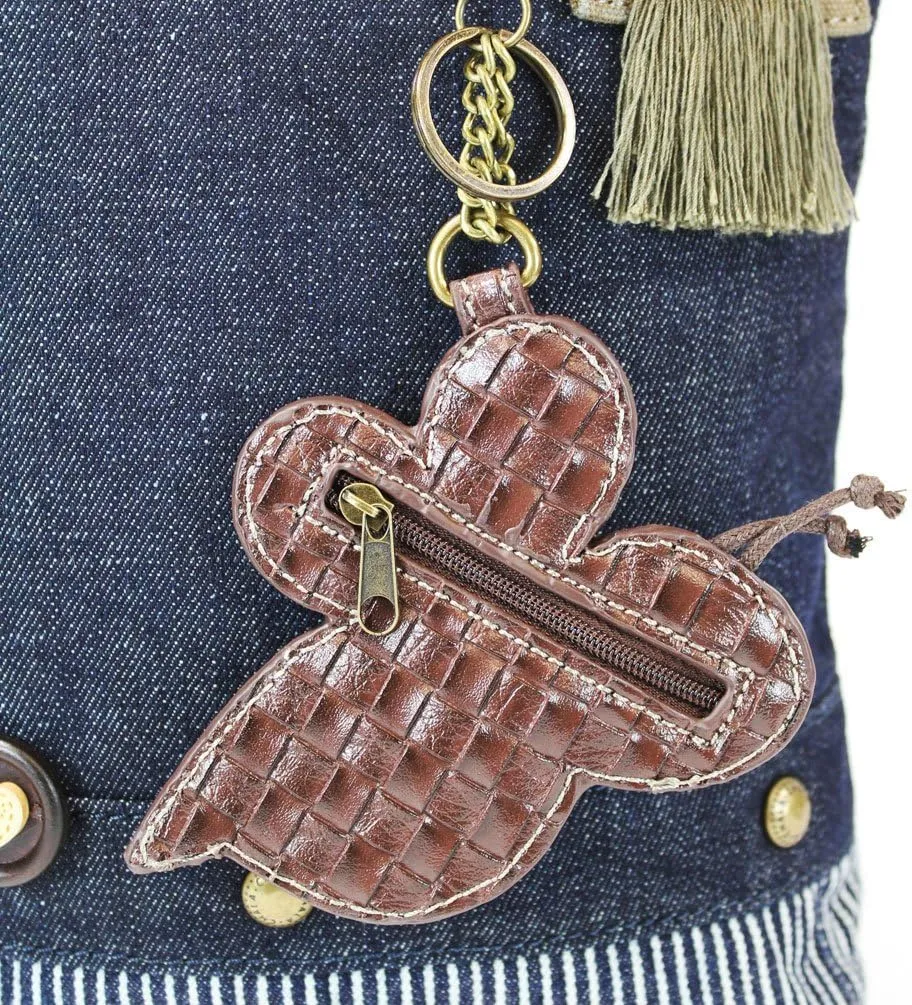 Denim Blue Patch Cross-body Messenger Bag (Denim -Bee)