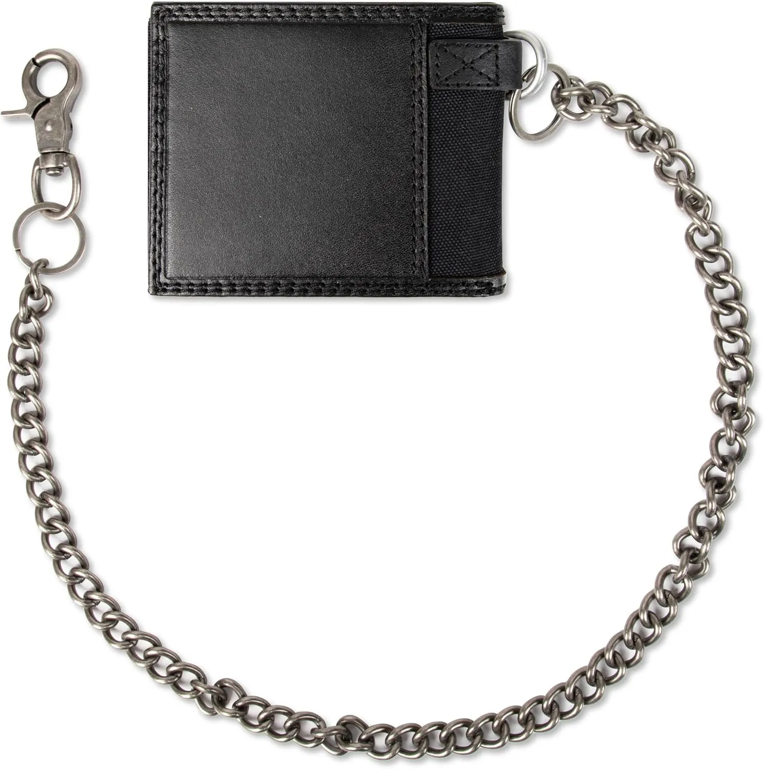Dickies Men's Slim Everyday Leather Bifold Chain Wallet