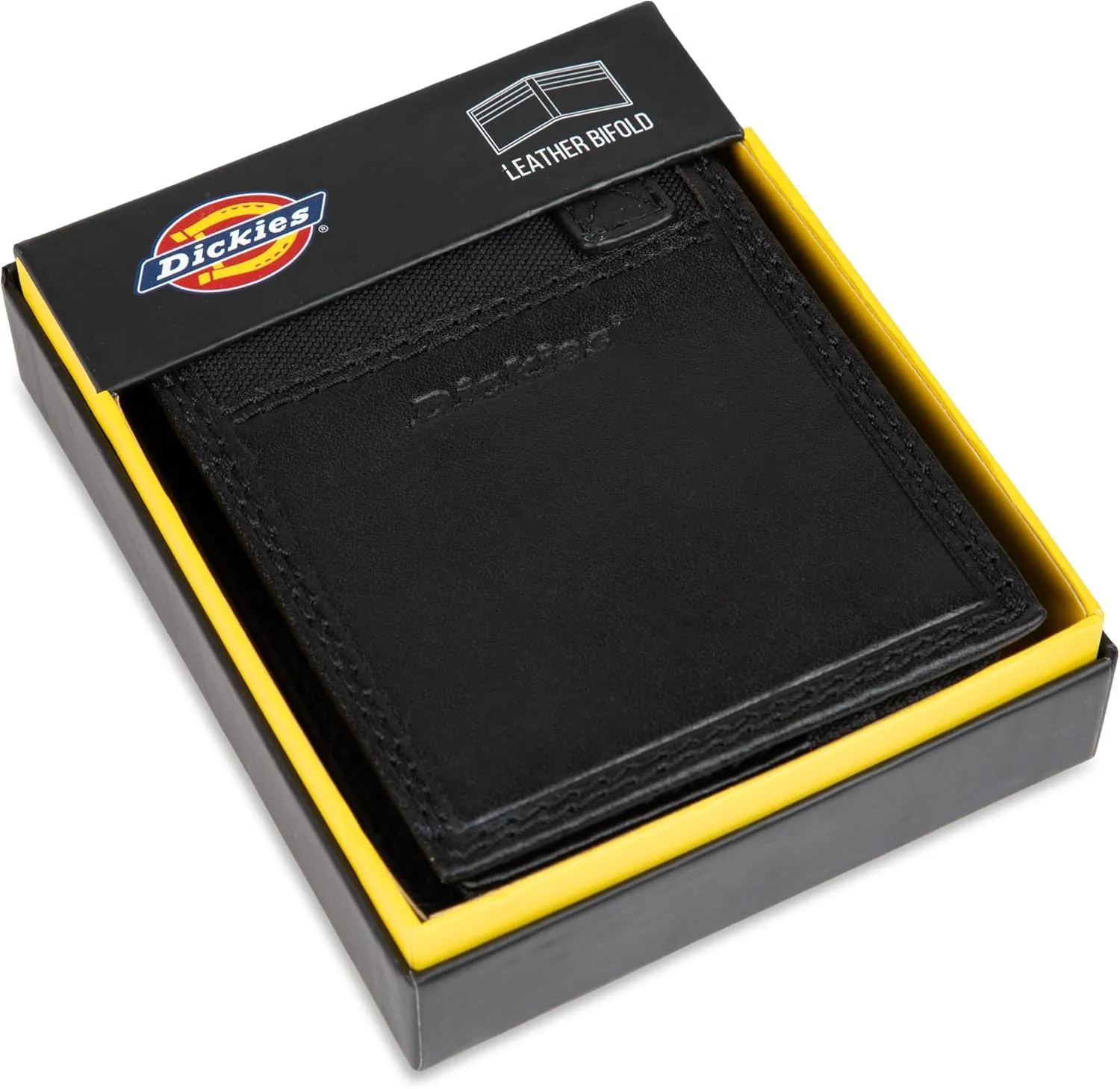 Dickies Men's Slim Everyday Leather Bifold Chain Wallet