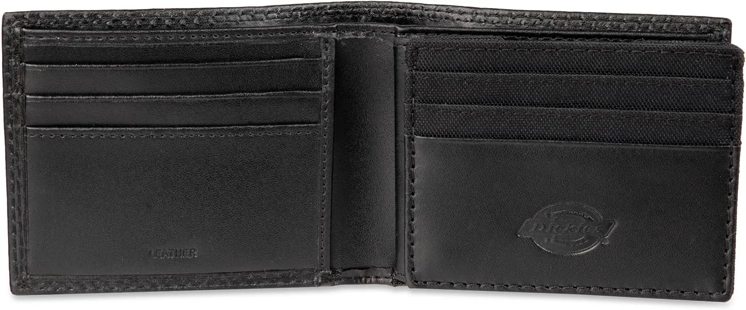 Dickies Men's Slim Everyday Leather Bifold Chain Wallet