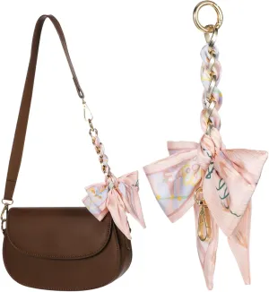 DIYEAH Bag Chain Extender with Bow Design Purse Chain Strap for Handbags Easy Installation Secure Connection Durable Construction Decorative Accessory for Shoulder Bags