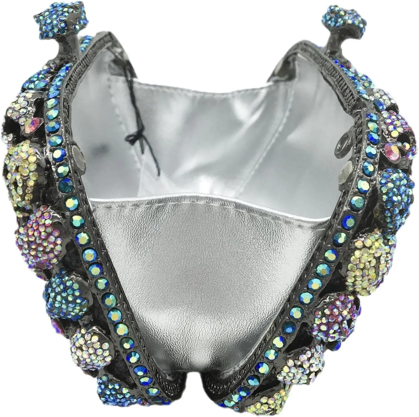 DJBM Glitter Skulls Rhinestone Purse Women's Clutch Handbags Crystal Evening Bags Diamond Evening Clutches for Party Prom