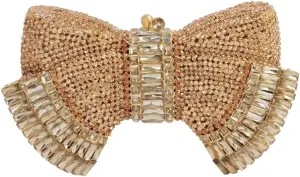 DJBM Sweet Bow Rhinestone Crystal Evening Clutch Diamond Evening Bags Purses and Handbags for Women Formal Party Wedding