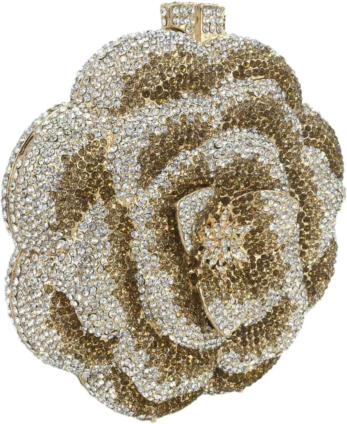 DJBM Vintage Women Floral Rhinestone Crystal Purse Rose Evening Clutch Diamond Evening Bags for Party Wedding Cocktail Prom