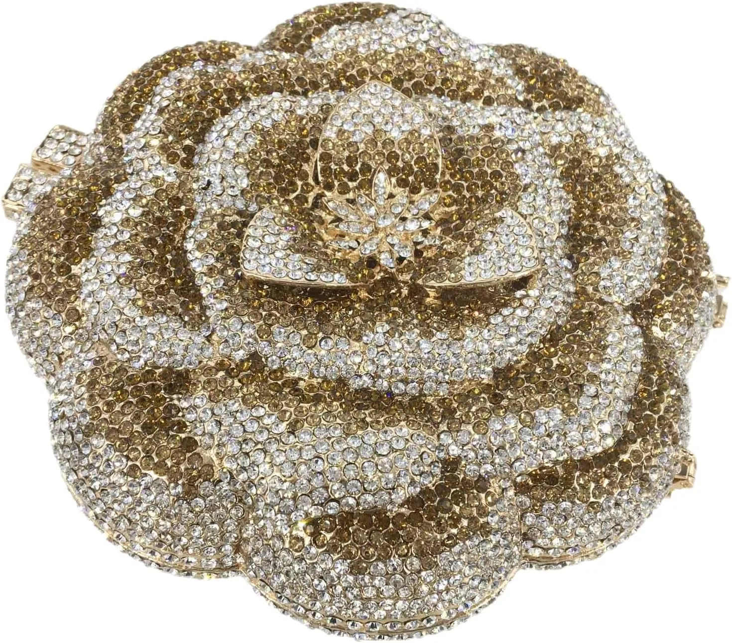 DJBM Vintage Women Floral Rhinestone Crystal Purse Rose Evening Clutch Diamond Evening Bags for Party Wedding Cocktail Prom