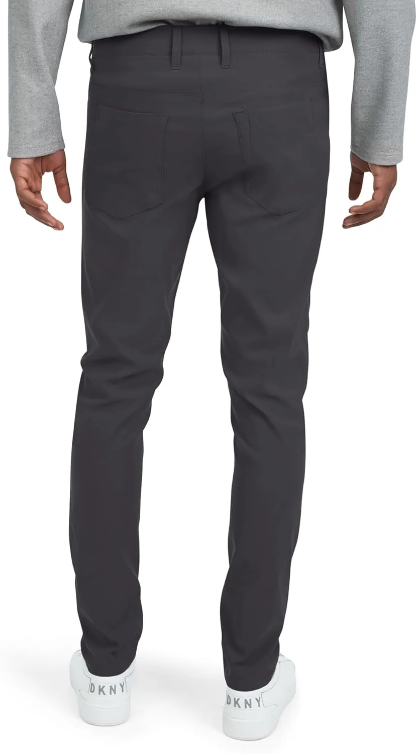 DKNY Mens Lightweight Travel Pants for Men- Skinny Fit Performance Tech Hiking Pants for Men | Business Casual Mens Work Pant