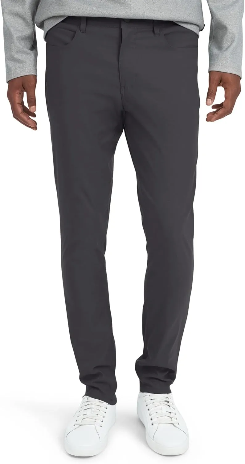 DKNY Mens Lightweight Travel Pants for Men- Skinny Fit Performance Tech Hiking Pants for Men | Business Casual Mens Work Pant