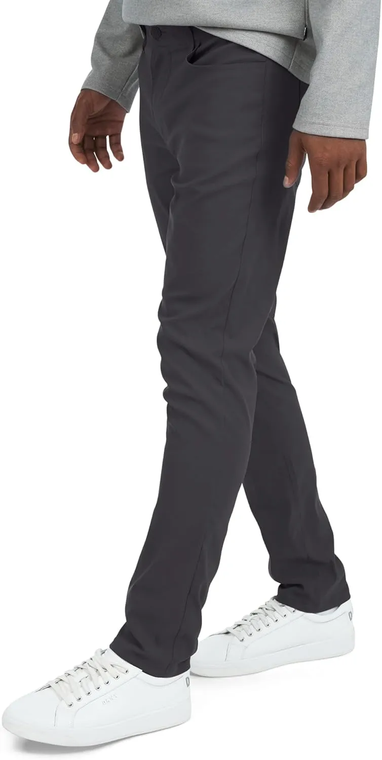 DKNY Mens Lightweight Travel Pants for Men- Skinny Fit Performance Tech Hiking Pants for Men | Business Casual Mens Work Pant