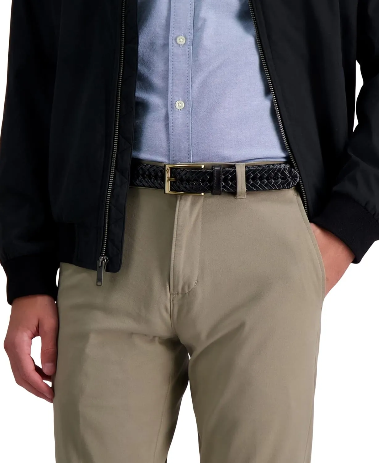 Dockers Men's Fully Adjustable Braided Belt