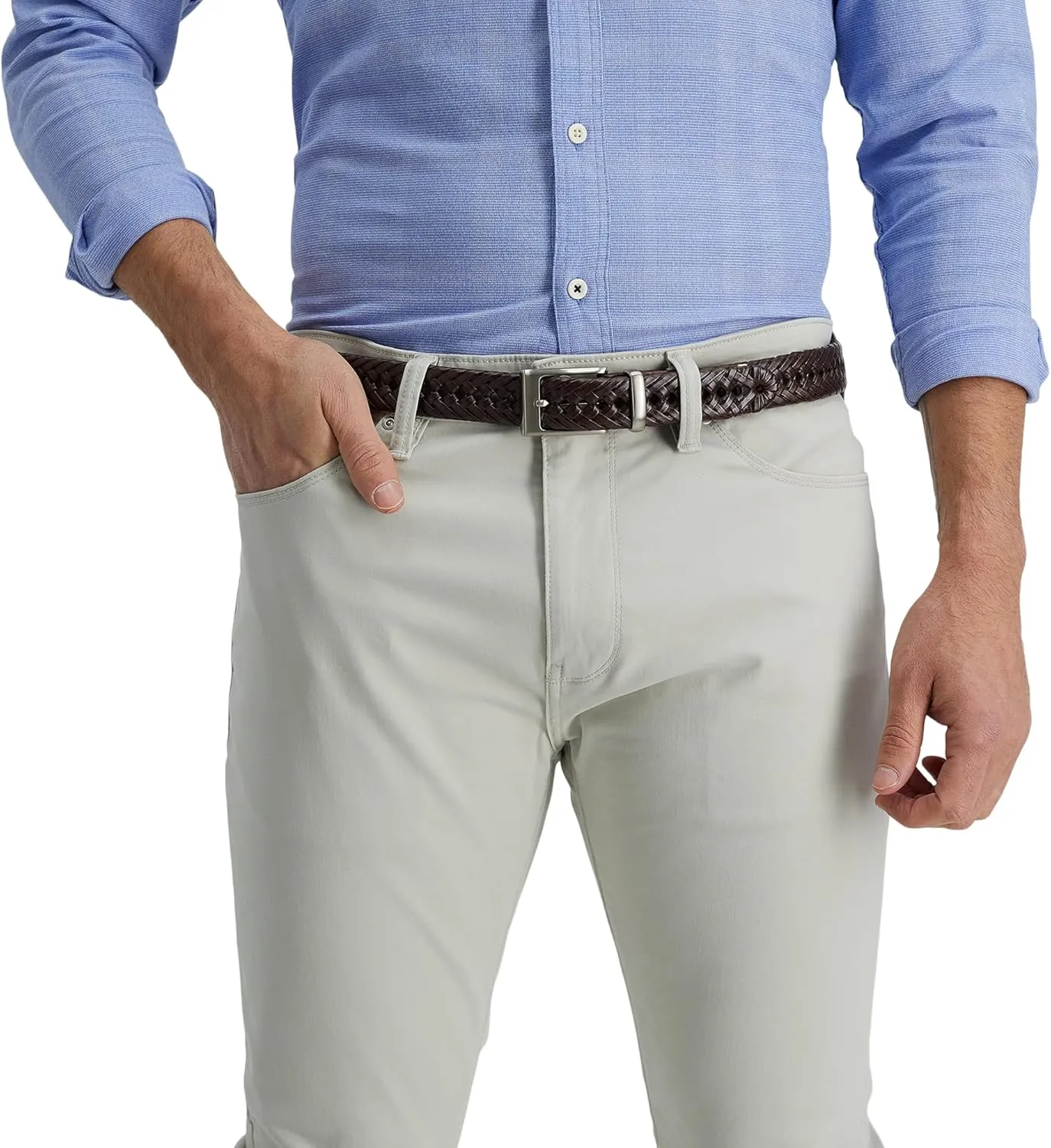 Dockers Men's Fully Adjustable Braided Belt