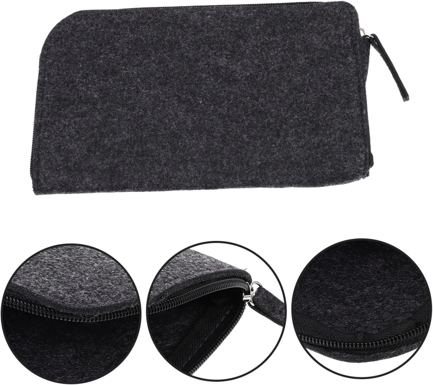 DOITOOL 2pcs Heavy Duty Felt Tool Bag for Clay Sculpting Tool Bag Zipper Small Organizer for Artists