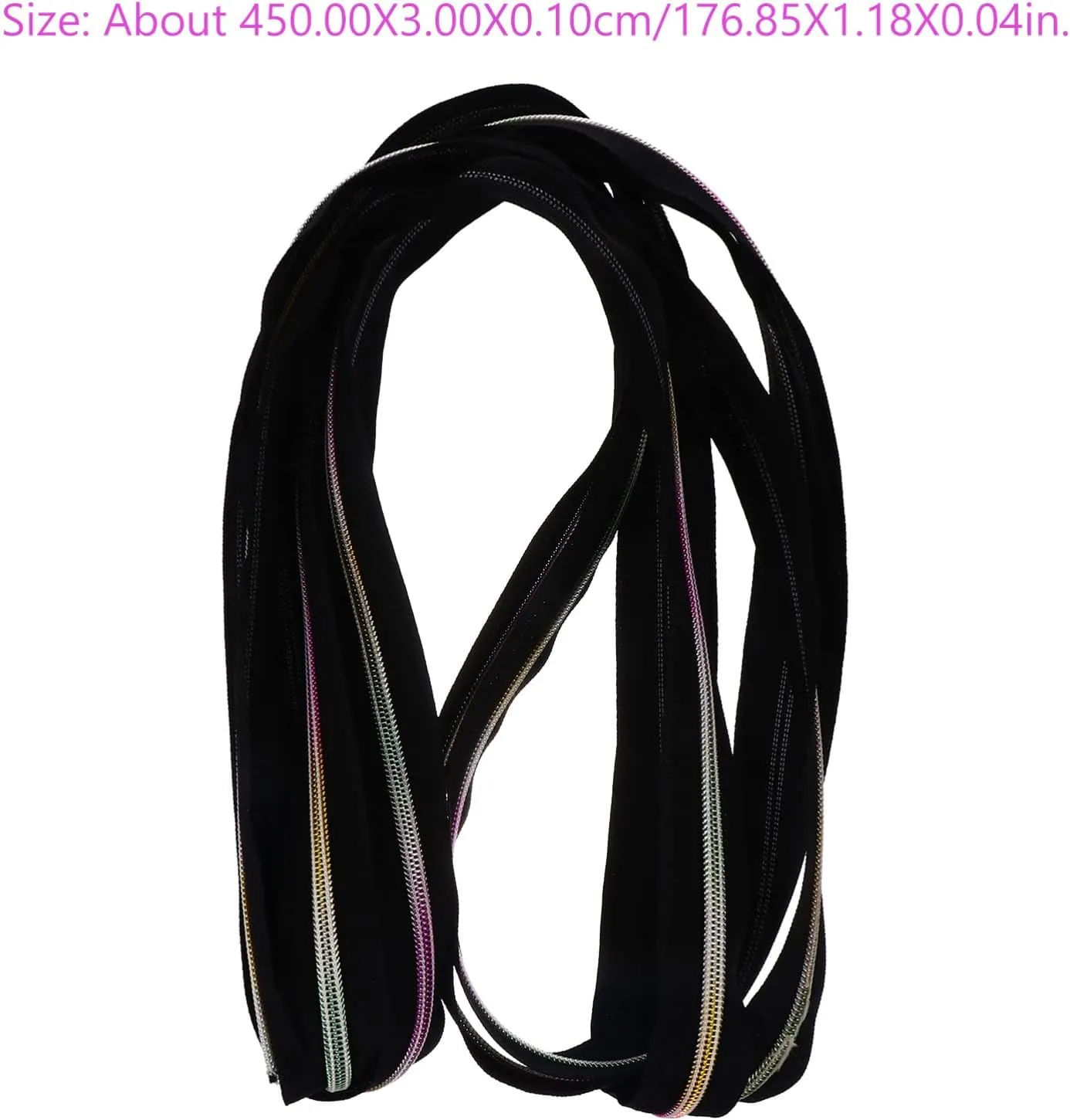 DOITOOL 5 Nylon Coil Zipper with Craft Zipper Tabs Durable Sewing Accessory for DIY Clothing Storage Bags More Easy to Cut