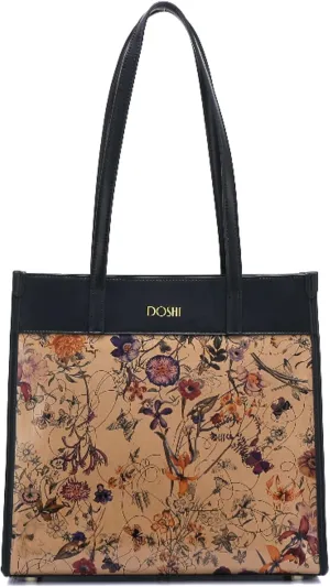 DOSHI - Portrait Tote 2 - Sustainable German Kraft Paper Vegan Leather Tote Bag for Women - Unique Vegan Tote Bag