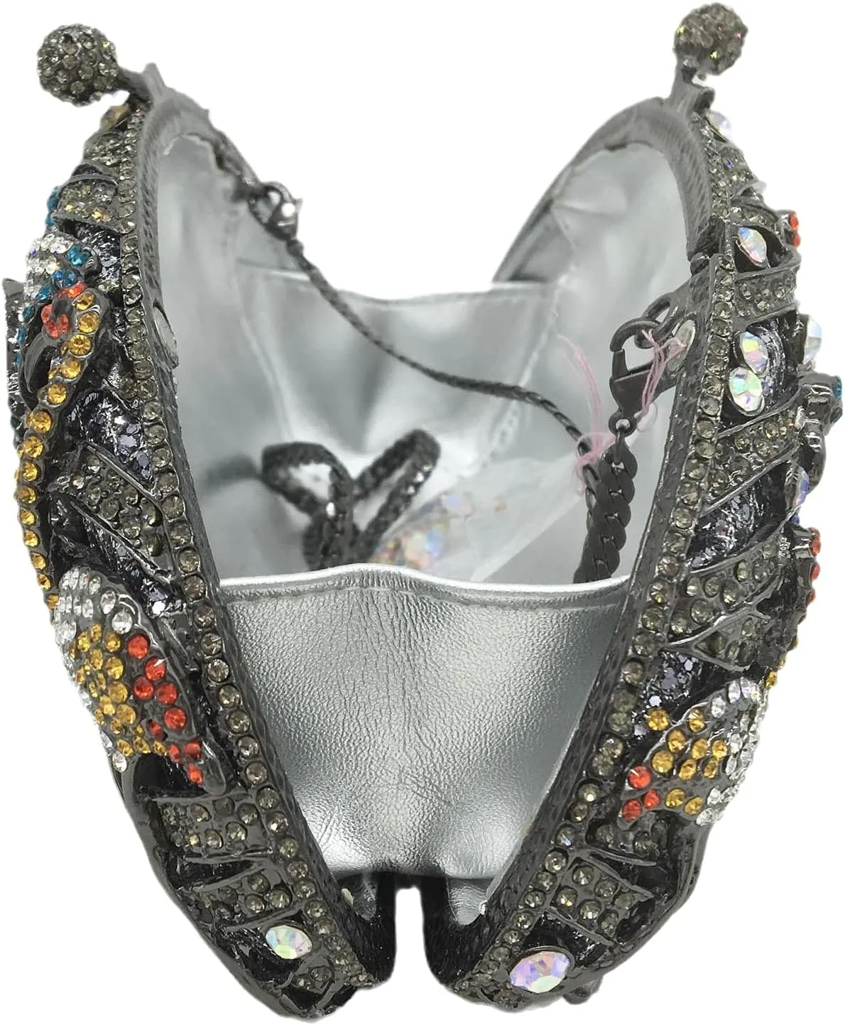 Elegant Flamingo Clutch Women Crystal Evening Purses and Handbags Luxury Wedding Party Bridal Rhinestone Bag