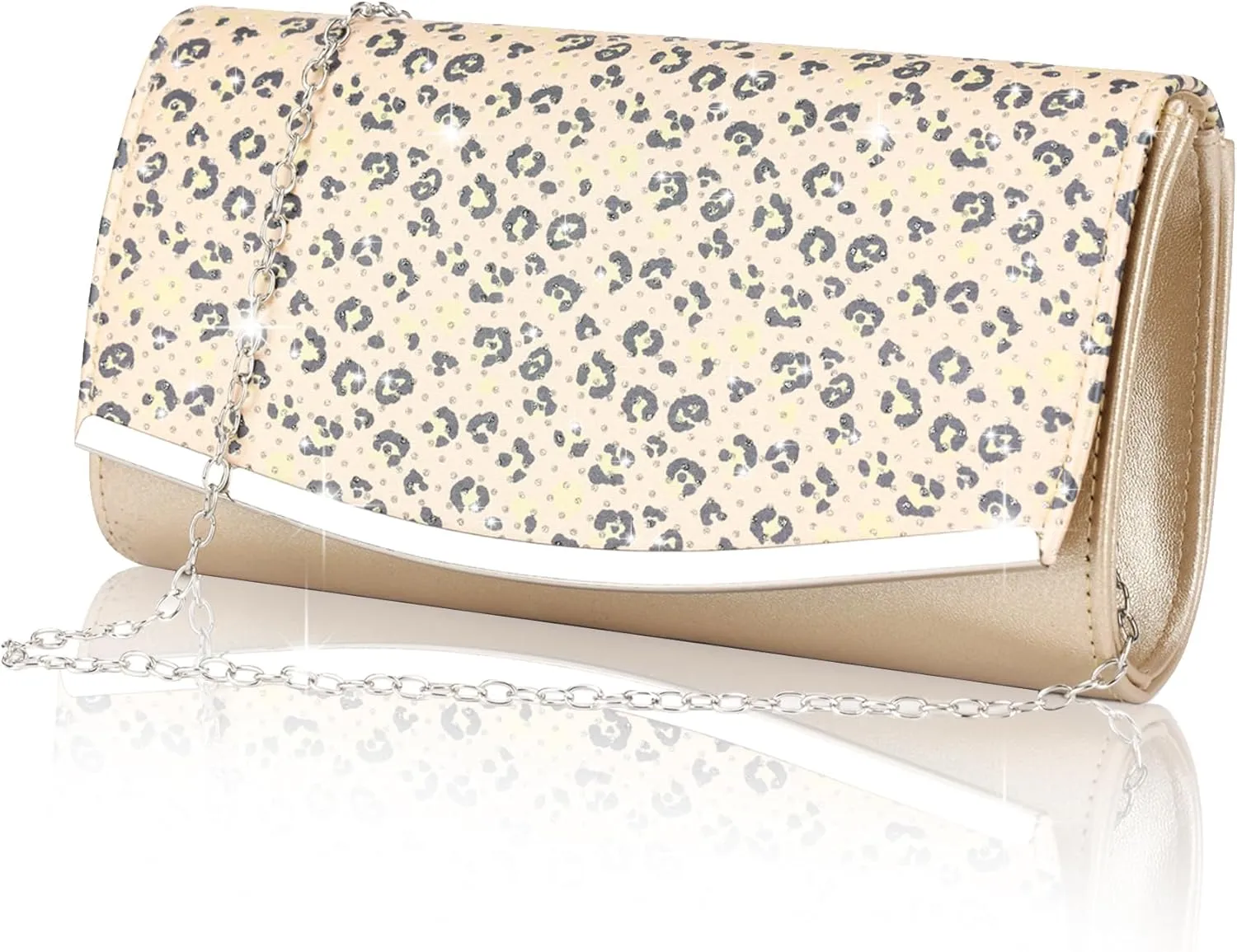 Evening Bag Clutch Purses for Women, Sparkling Envelope Crossbody Handbags Clutches Bags for Cocktail Prom Party