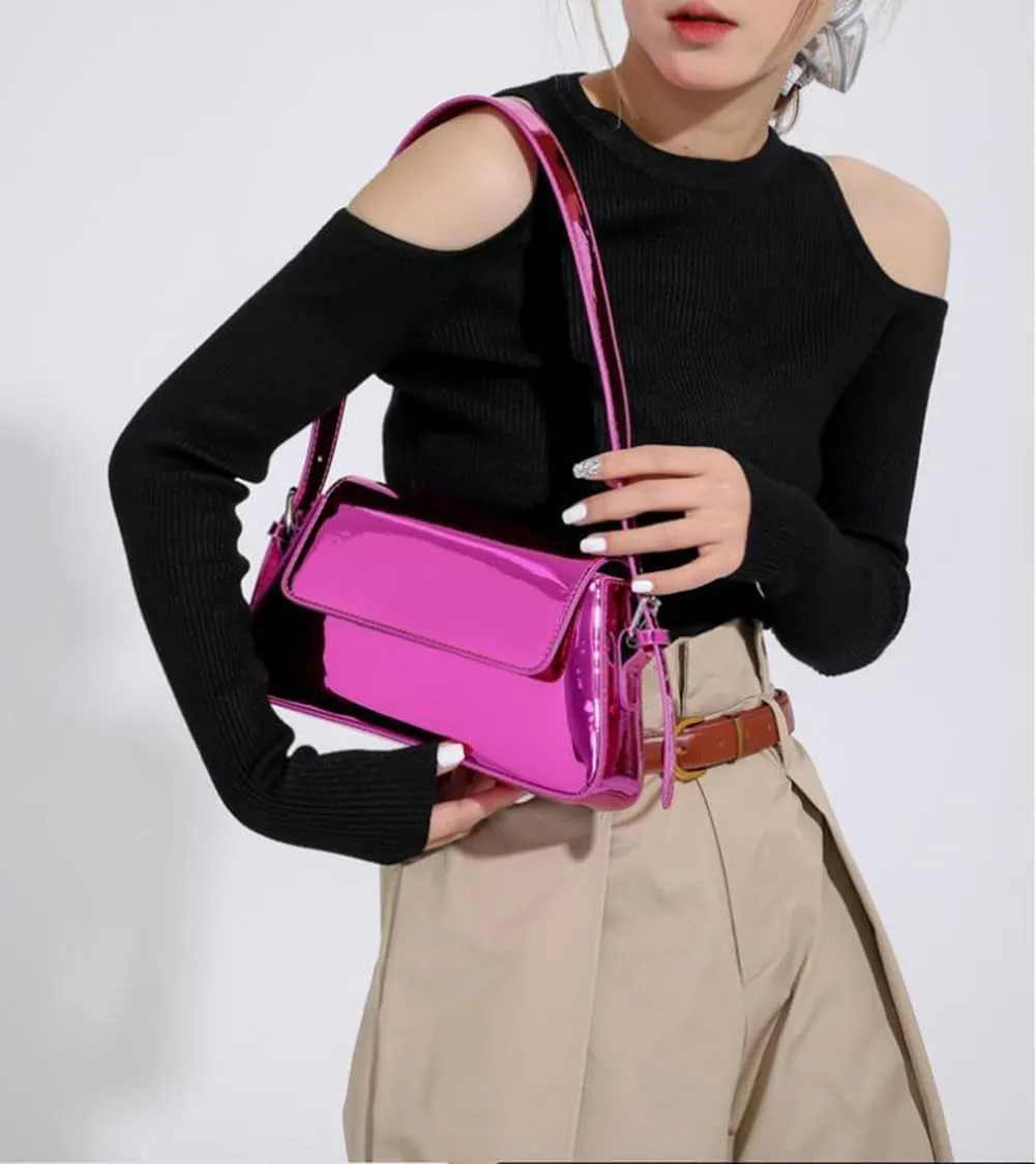 Evening Bag Women Clutch Y2k Sparkly Silver Purse Tote Handbag Shoulder Party Purses Cute Metallic Crossbody Bags 2025