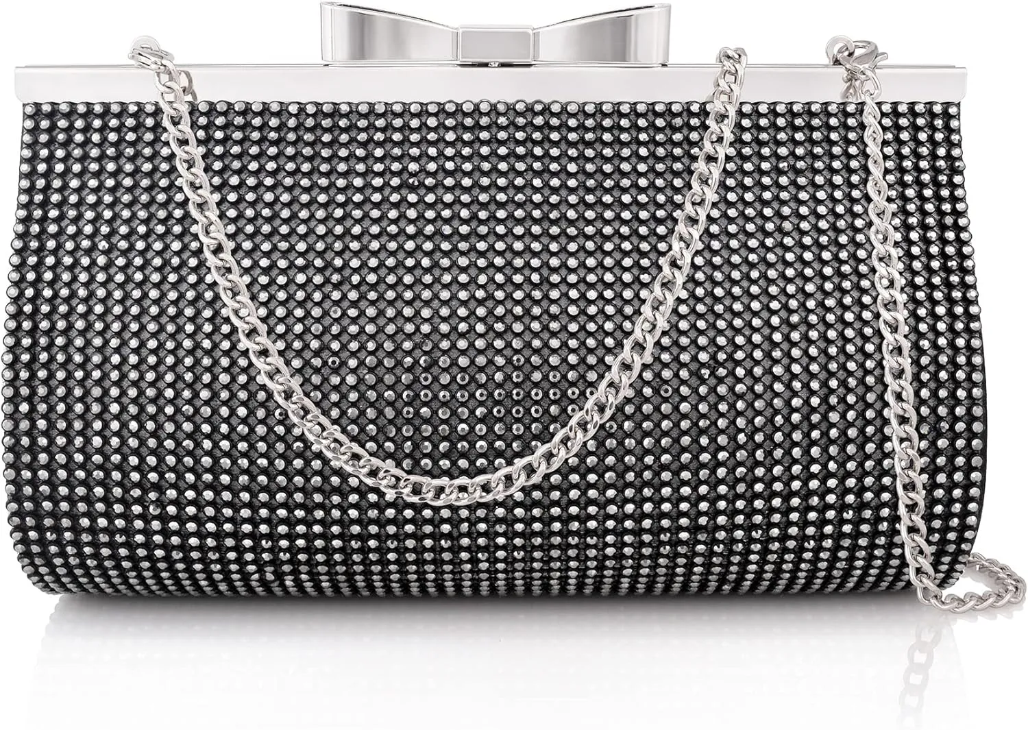 Evening Clutch Bag Cocktail Prom Sparkly Rhinestone Crystal Bride and Bridesmaid Wedding Party Formal Purses for Women