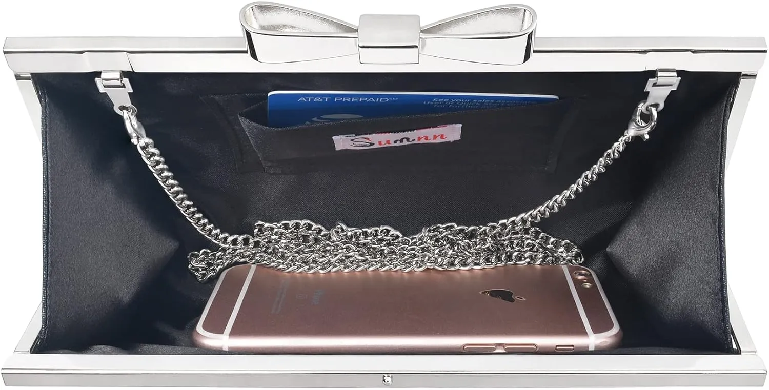 Evening Clutch Bag Cocktail Prom Sparkly Rhinestone Crystal Bride and Bridesmaid Wedding Party Formal Purses for Women