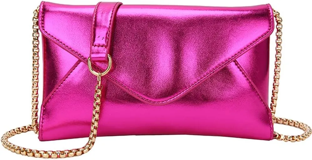 Evening Clutch Purse for Women Envelope Clutches Crossbody Bag Wedding Purses Prom Party Night Shiny Small Shoulder Handbag