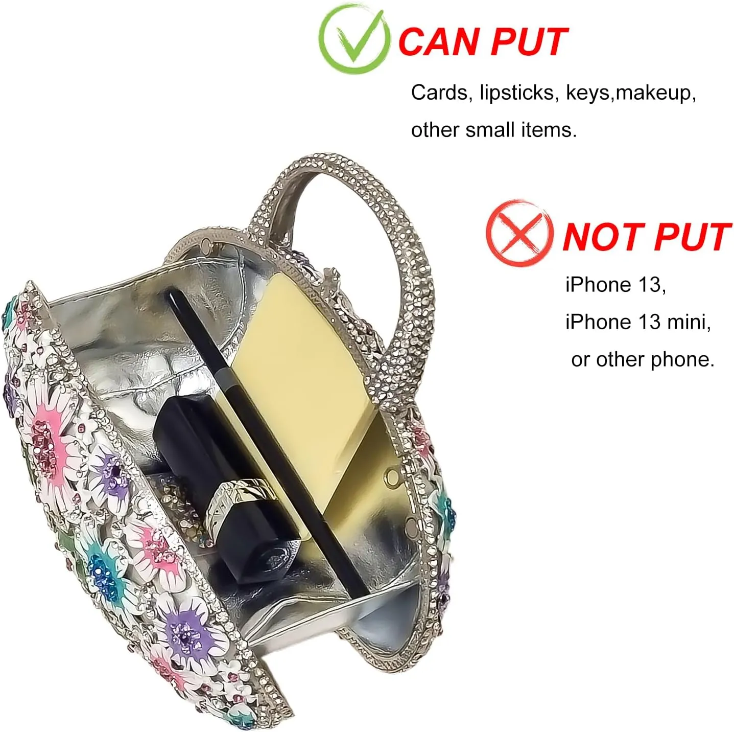 Fancy Vintage Flower Crystal Clutch Sunflower Basket Rhinestone Purse Women Evening Bag Party Cocktail Bag