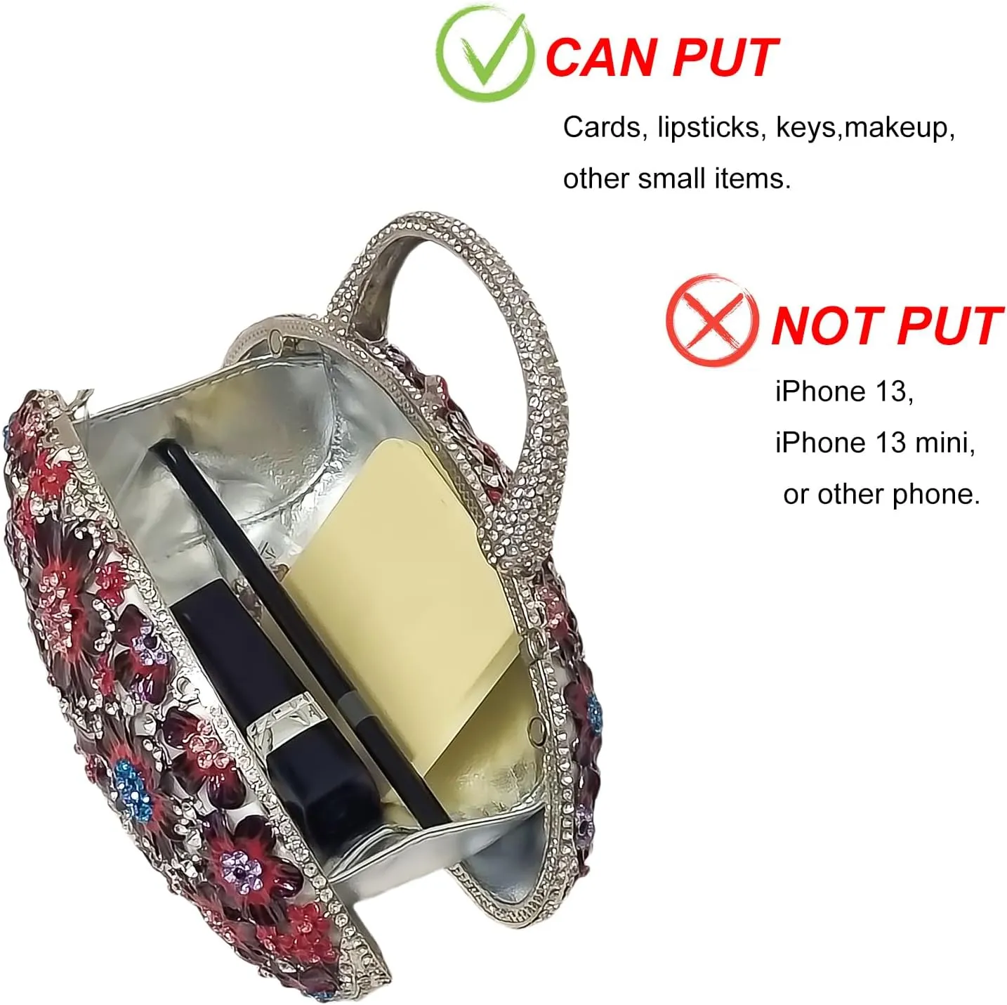 Fancy Vintage Flower Crystal Clutch Sunflower Basket Rhinestone Purse Women Evening Bag Party Cocktail Bag