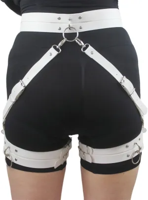 Fangool Women Punk Belts PU Leather Body Chain Waist Belt BDSM Lingerie Bondage Bodysuit Harness Lingerie Goth