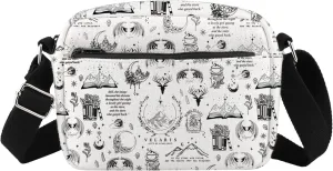 Fantasy Novel Inspire Crossbody Bag Velaris City Merch Night Court Inspire Messenger Bag Literary Theme Gift