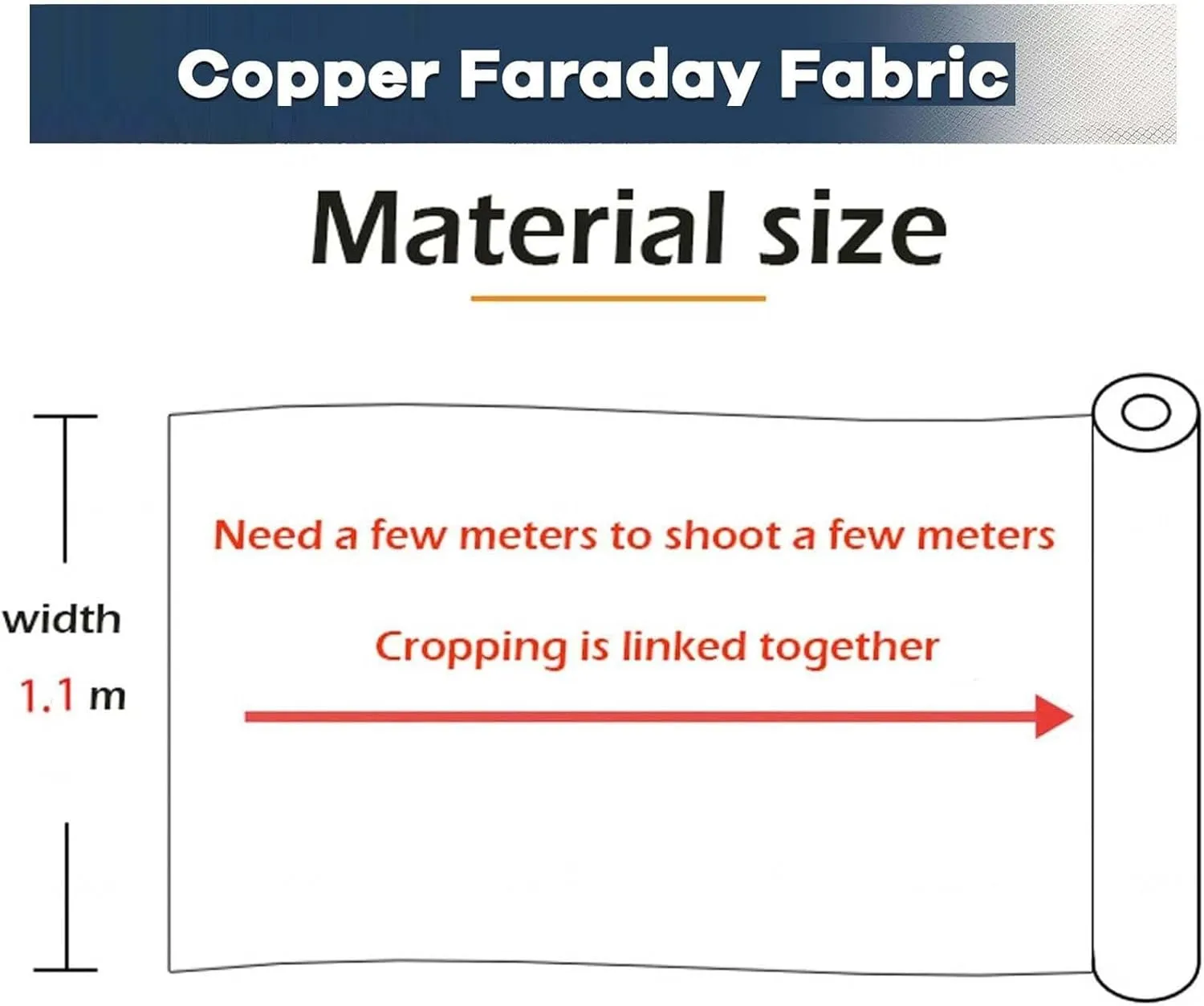 Faraday Fabric, EMF Protection Fabric EMP Cloth Faraday Bags EMP Proof Blocking Faraday Cloth Anti-Static WiFi Electromagnetic Anti Radiation,silver-10x1.1m