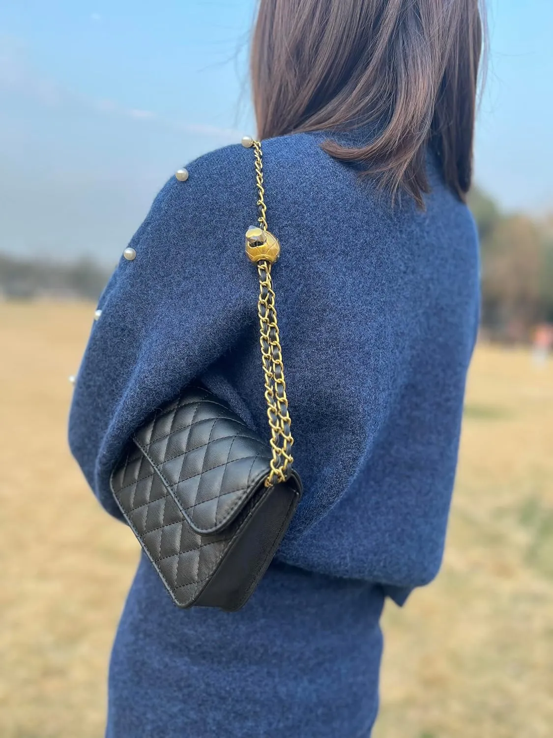 Fashionable Mini Belt Bag - Waist Bag for Women, Trendy Y2k Accessories (Black, Large)