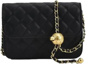 Fashionable Mini Belt Bag - Waist Bag for Women, Trendy Y2k Accessories (Black, Large)