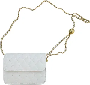 Fashionable Mini Belt Bag - Waist Bag for Women, Trendy Y2k Accessories (White, Large)