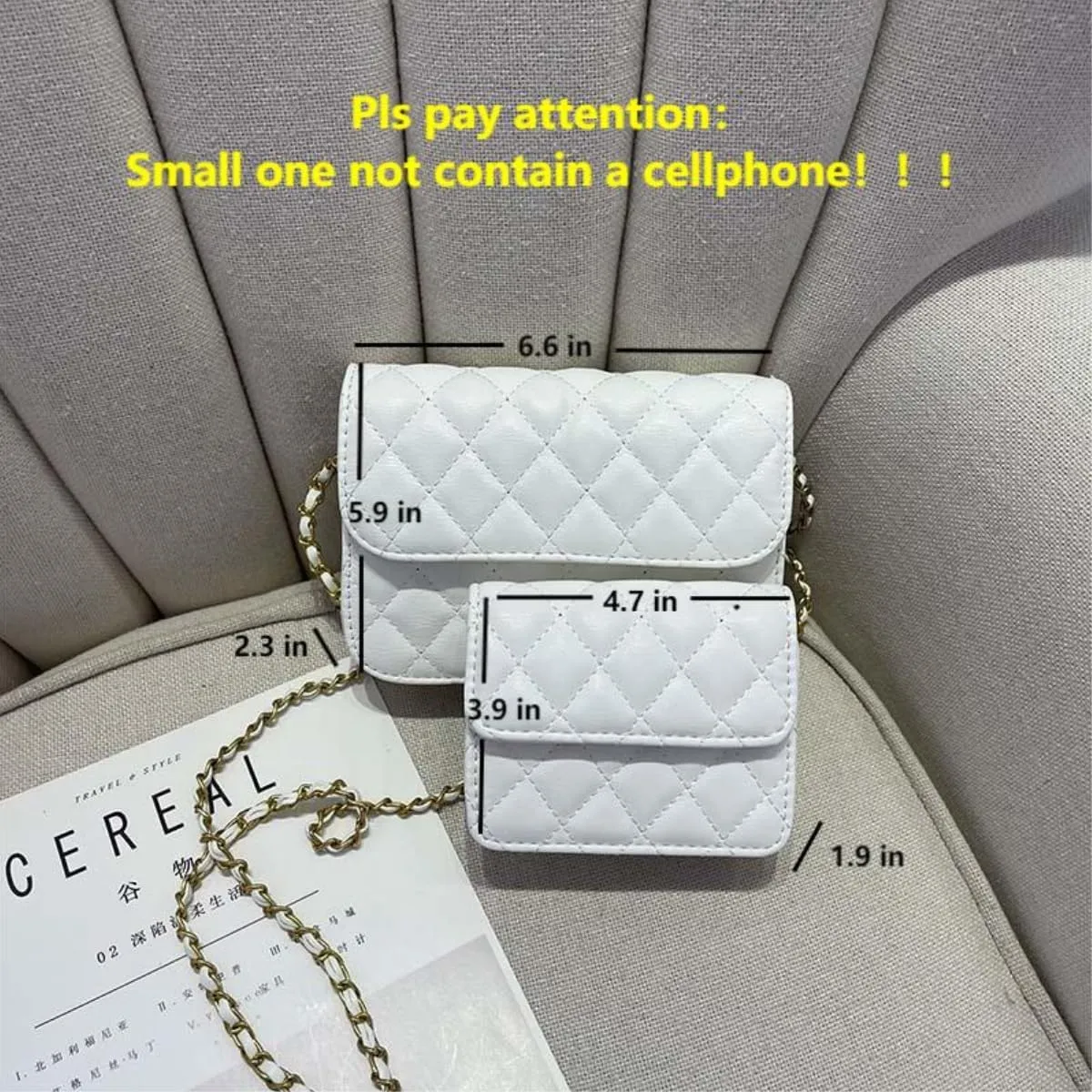 Fashionable Mini Waist Belt Bag for Women - Trendy Y2k Accessory (White, Small)