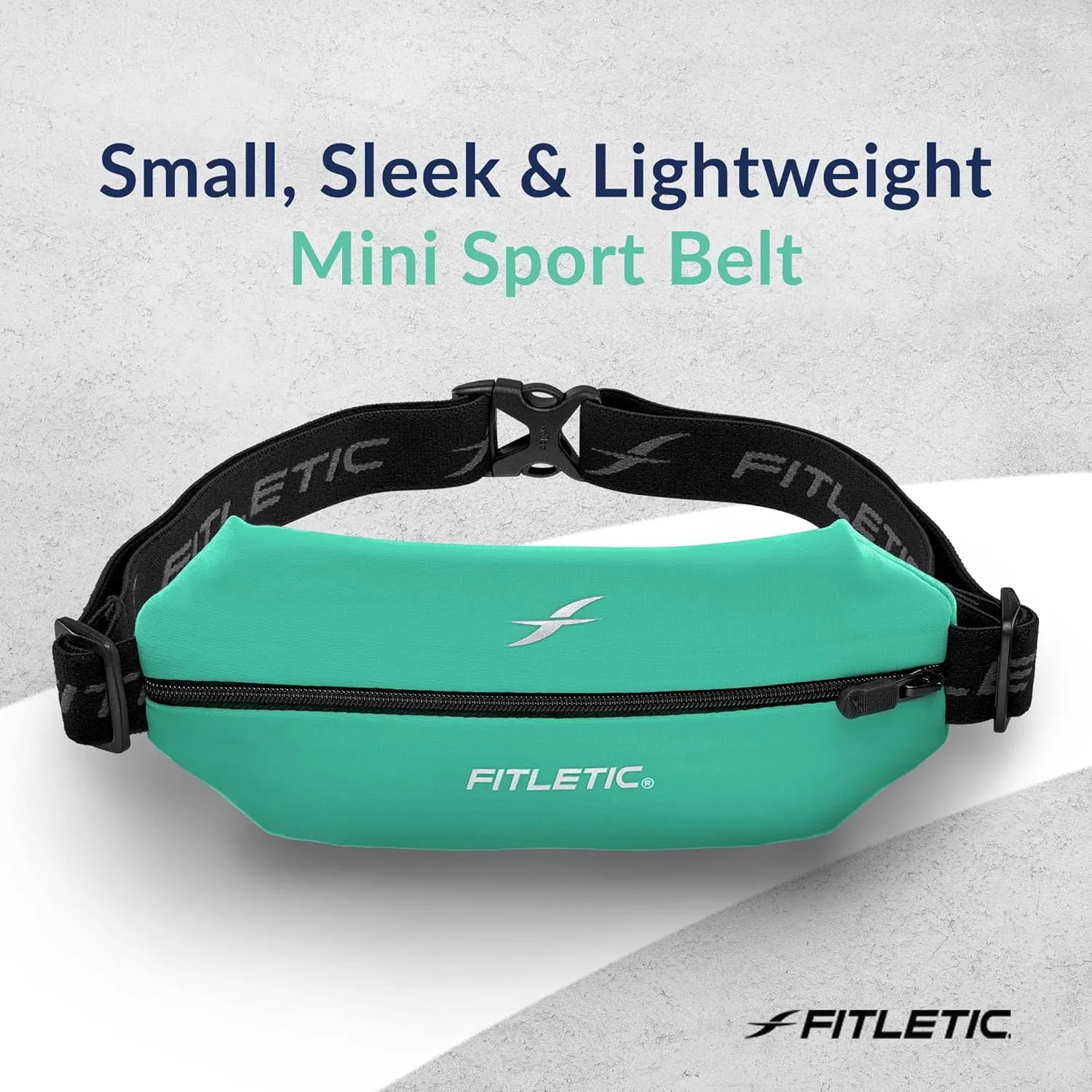 Fitletic Active Lifestyle Fanny Pack & Mini Sports Running Belt For Men & Women – Lightweight, Low Profile & Sleek Design – Ultra-Soft Expandable Lycra Pouch - Fits All Phones – Inner Organizer Pocket